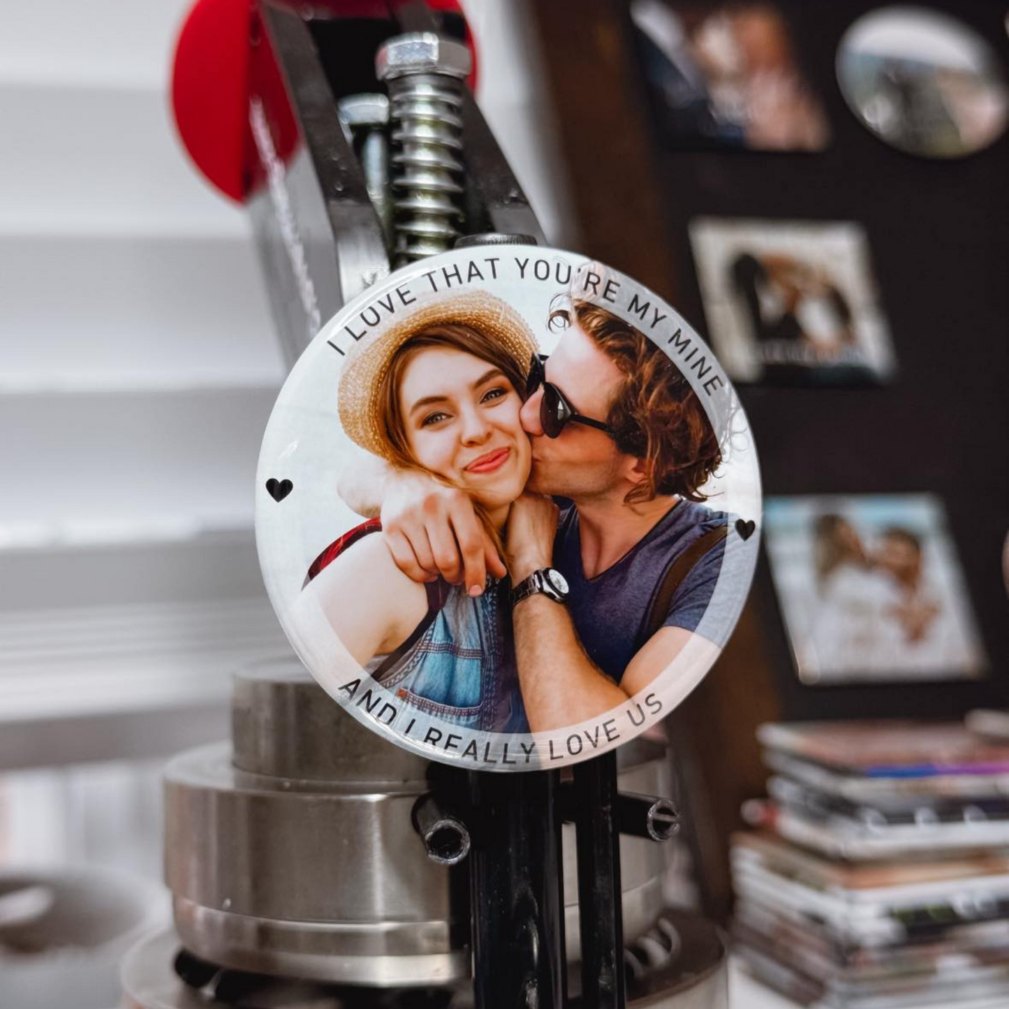 I Love That You're Mine Custom Photo Magnet