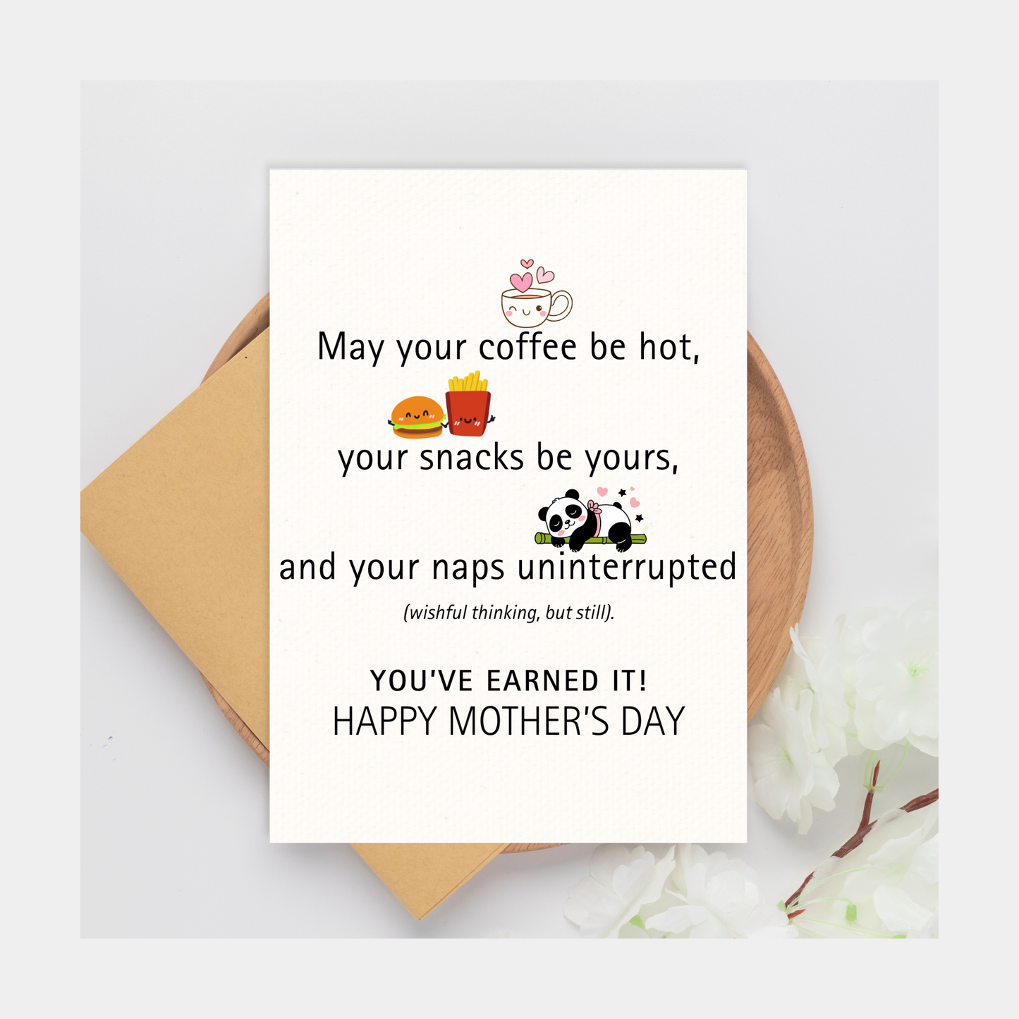 Cute Wishful Thinking Mother's Day Card