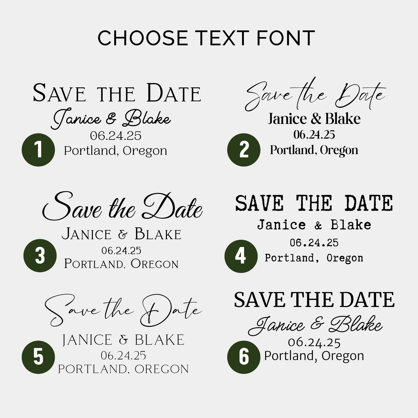 Simple Save The Date Photo Strip Magnet