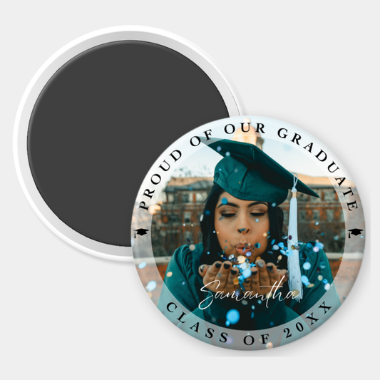 Proud of our Graduate Custom Photo Magnet