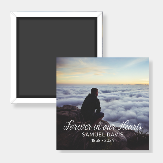 Forever in our Hearts Custom Photo Magnet