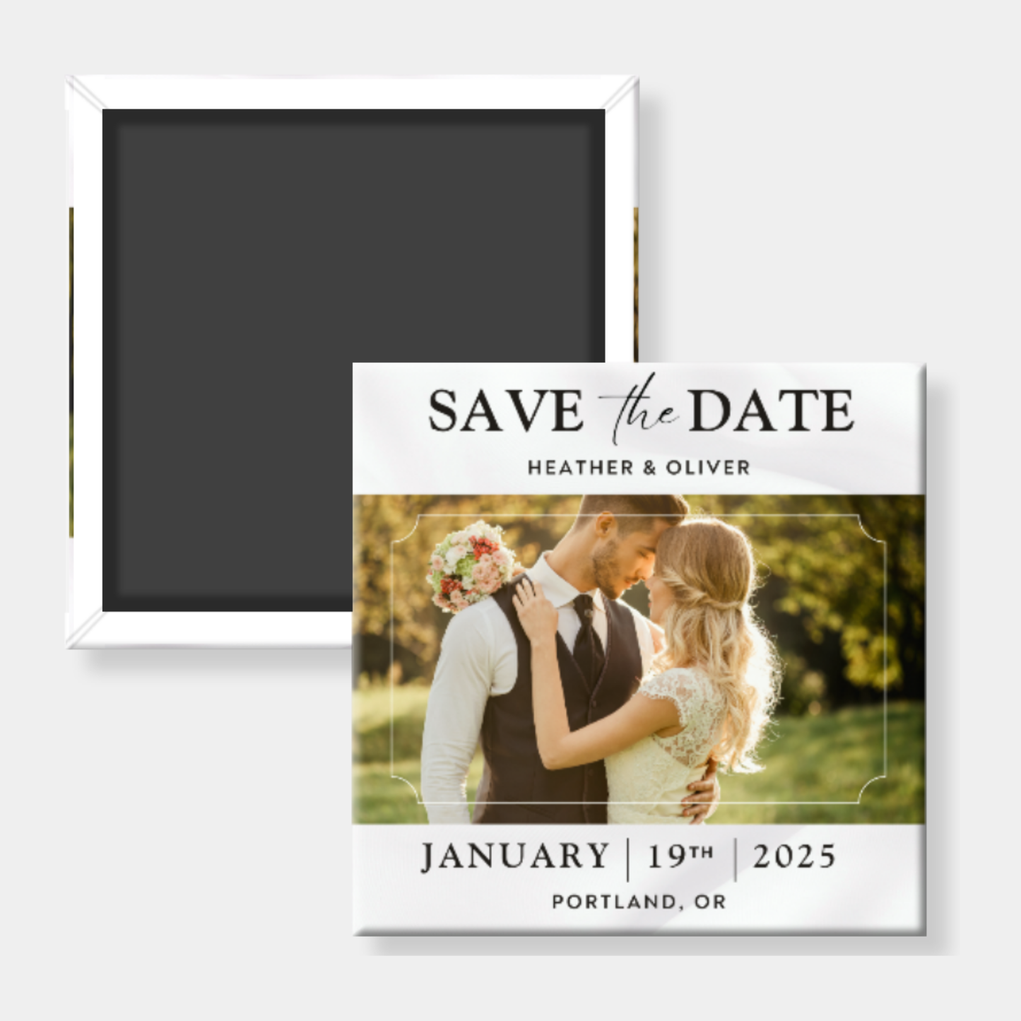 Save The Date Custom Photo Magnet