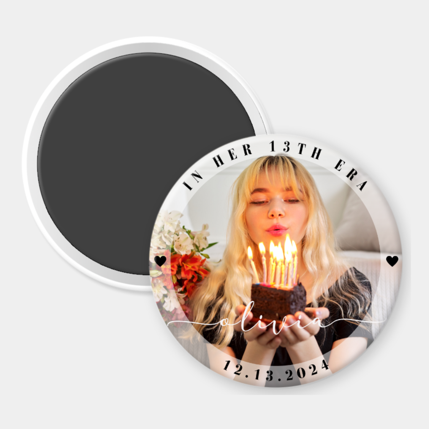 In Her 13th Era Custom Photo Magnet