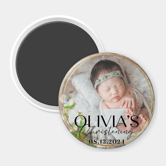 Christening Custom Photo Magnet