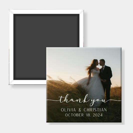 Thank You Custom Photo Magnet