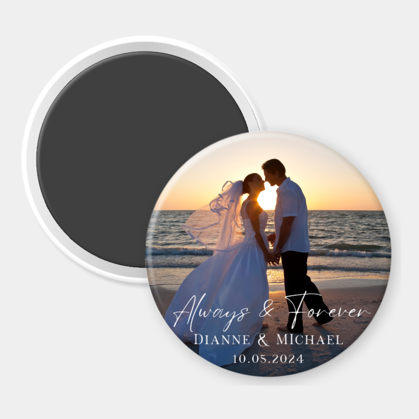 Always & Forever Custom Photo Magnet