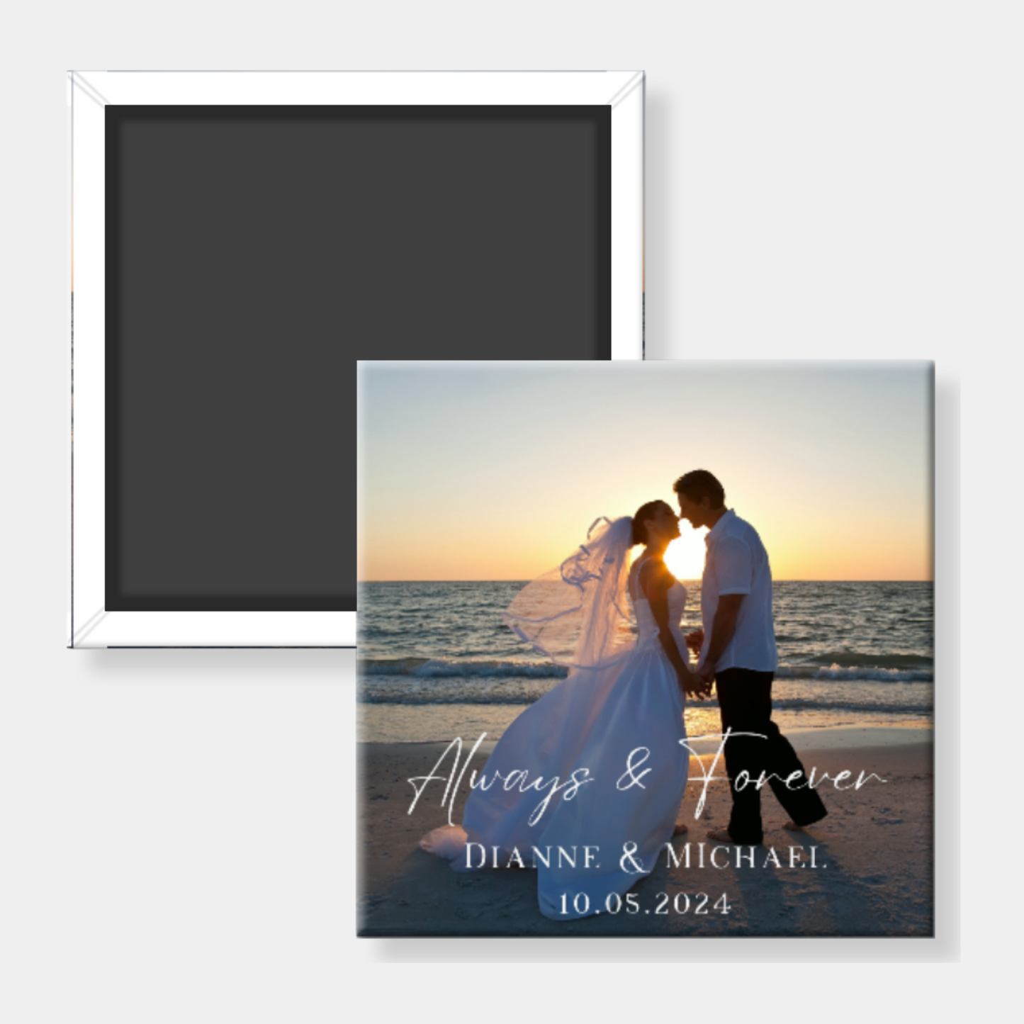 Always & Forever Custom Photo Magnet