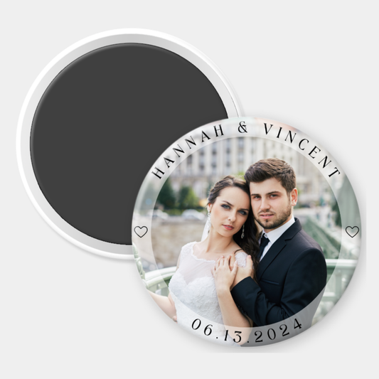 Custom Photo Wedding Souvenir Magnet