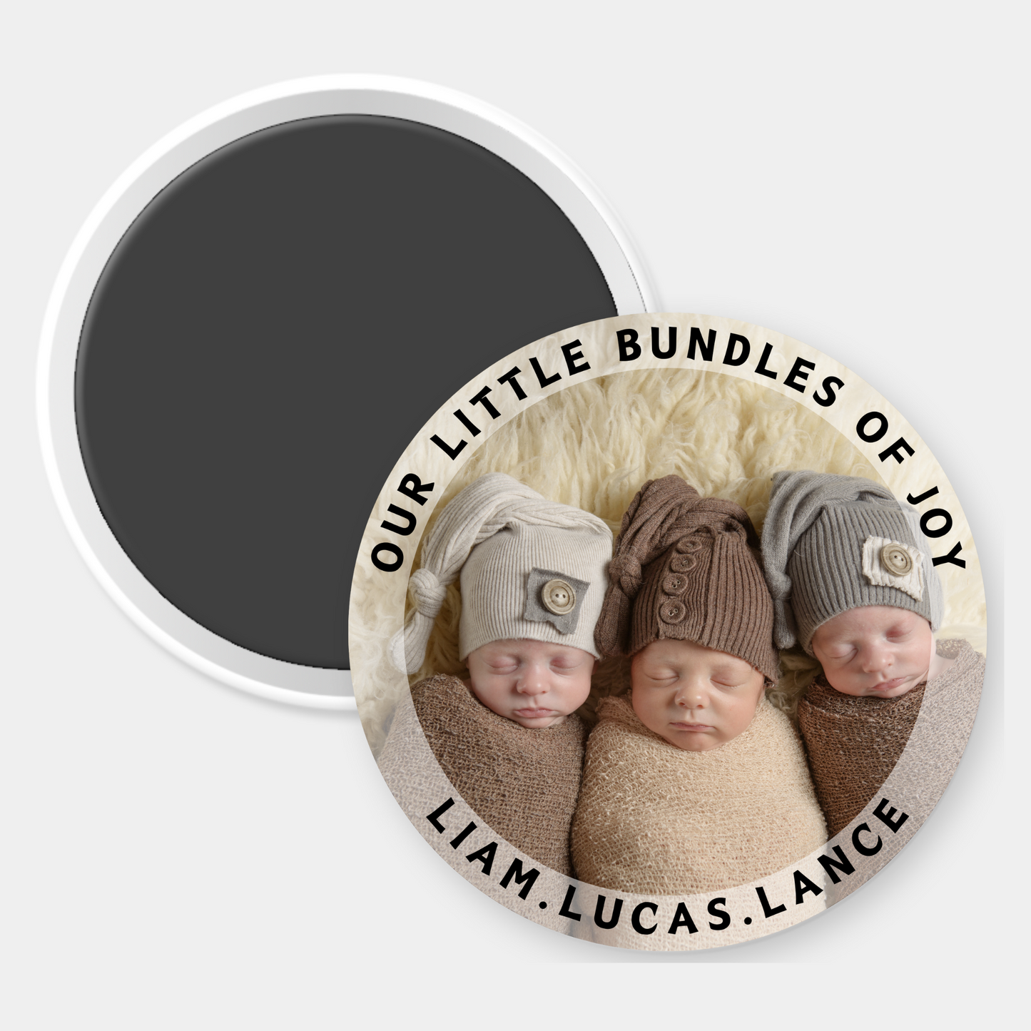 Our Little Bundles Of Joy Custom Photo Magnet