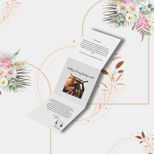Bridesmaid | MOH Proposal Card with Photo Magnet