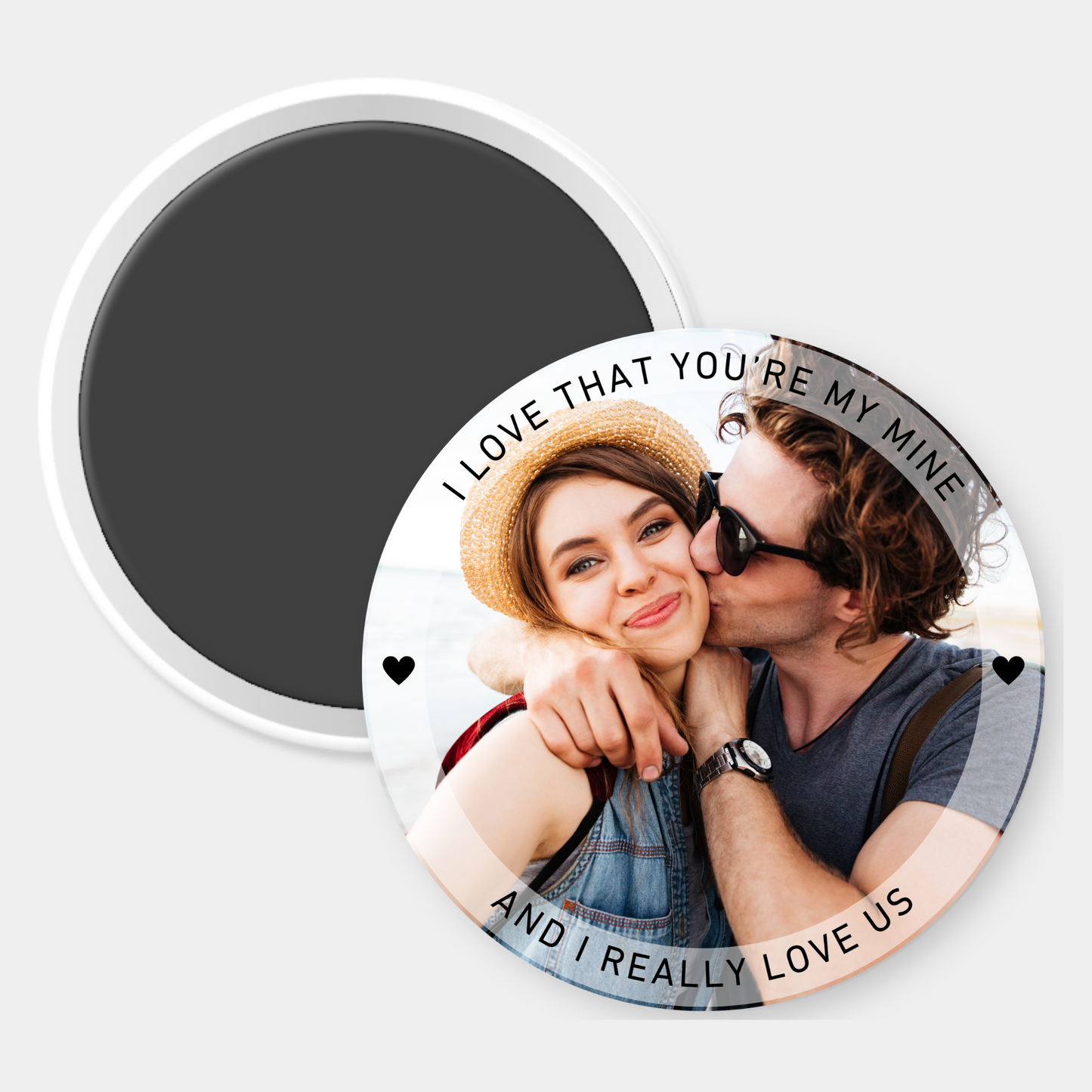 I Love That You're Mine Custom Photo Magnet