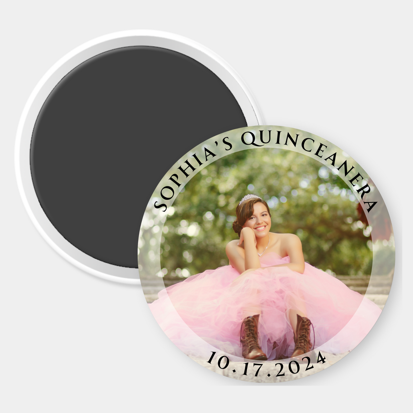 Quinceañera Custom Photo Magnet